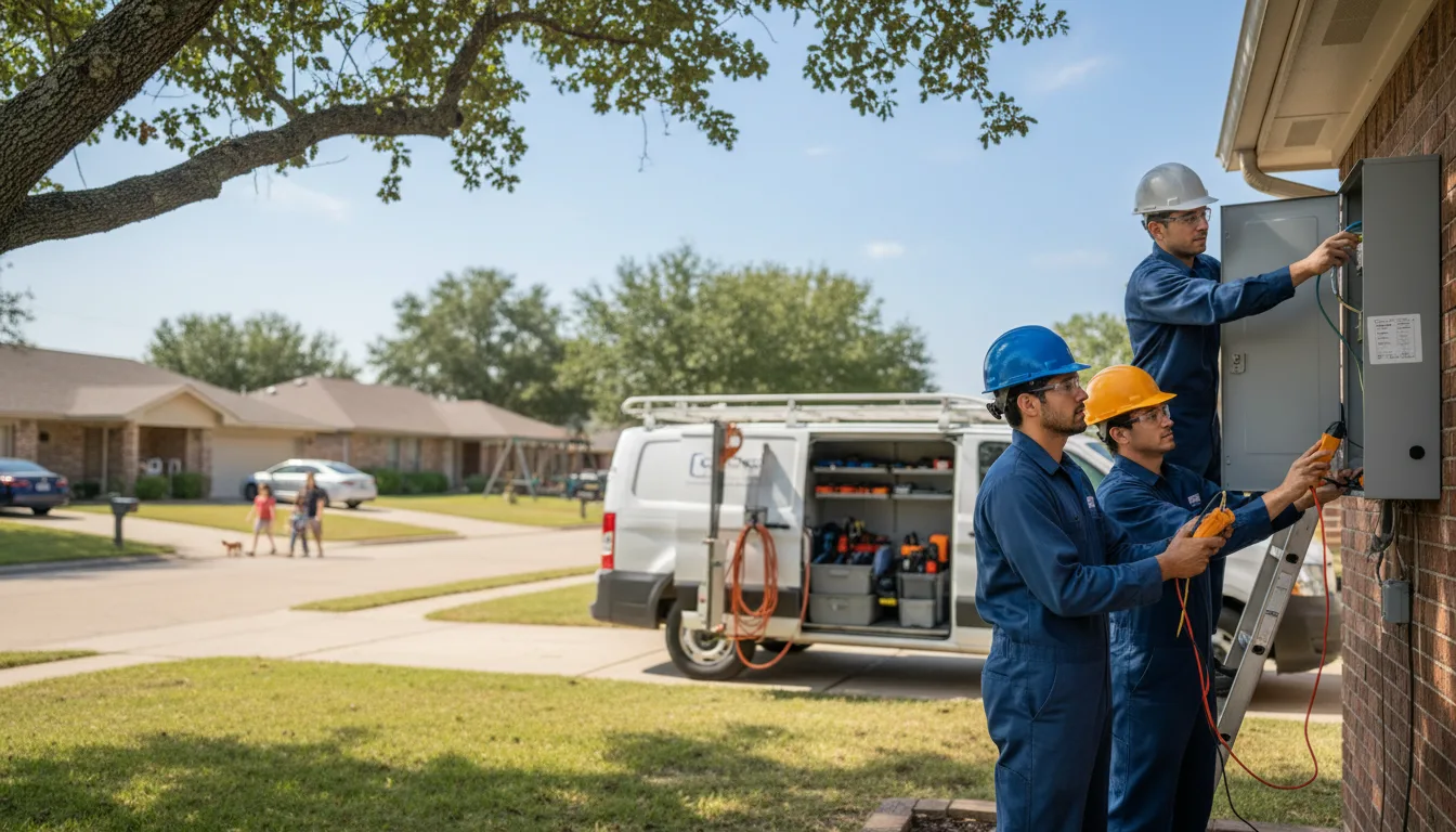 Certified electrician providing emergency electrical services in Millfield, OH